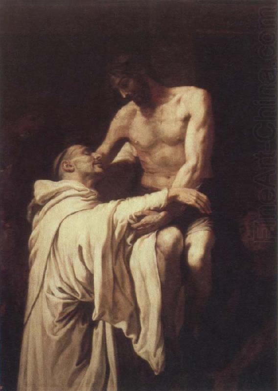 RIBALTA, Francisco christ embracing st.bernard china oil painting image